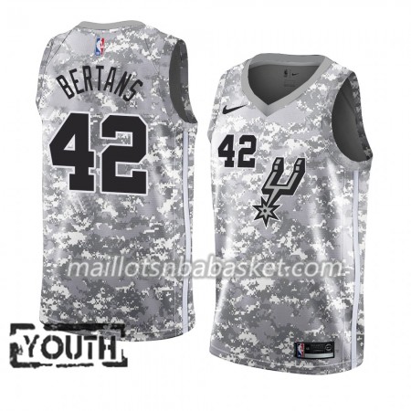 Maillot Enfant San Antonio Spurs Davis Bertans 42 2018-19 Nike Gris Swingman